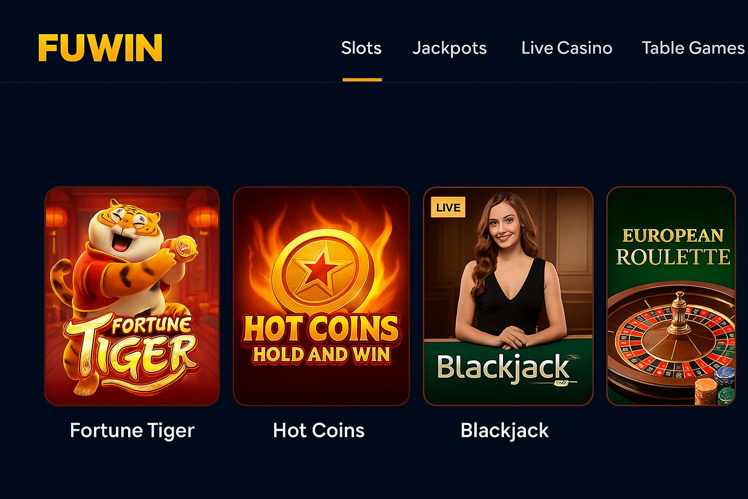 Jogos de cassino online FUWIN